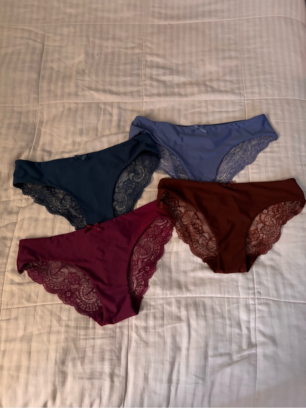Pretty Sweet Intimates 4-Pack Lace-Back Bikini Panties